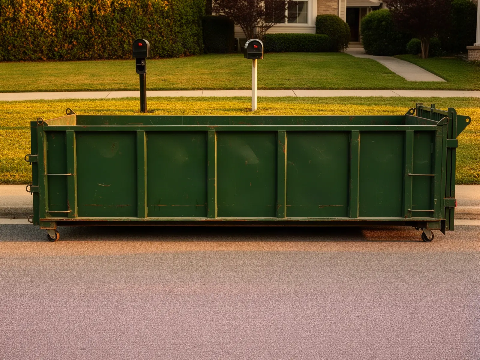 Roll-off dumpster from Red River Dumpster Rental in Wichita Falls, TX